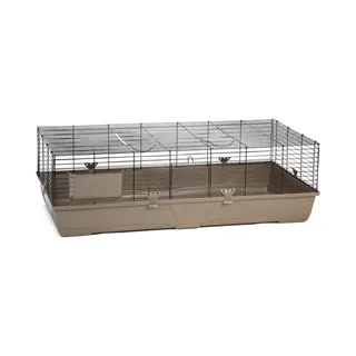 Beeztees Konijnenkooi Baldo - Compact Ontwerp Voor Binnen En Buiten - Mokka 137, 7 X 68, 5 X 43 Cm