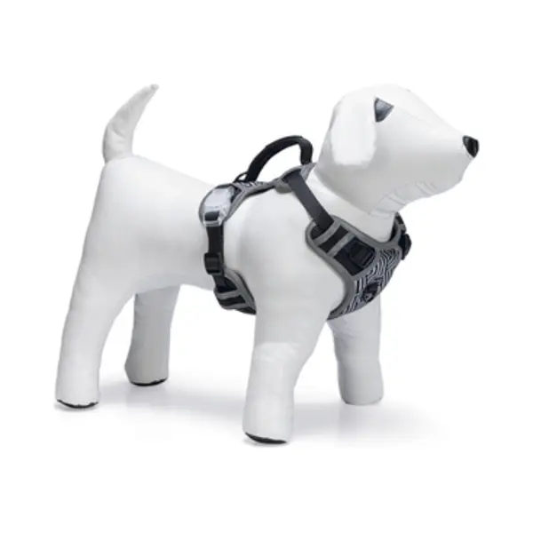 Beeztees Safety Gear Parinca Premium Y-Tuig - Hondentuig - Led - Nylon - Zwart - 38-51 Cm X 15 Mm thumbnail