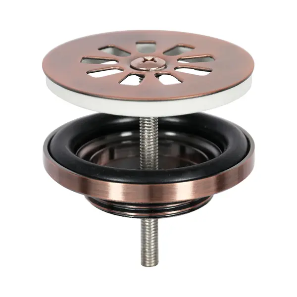 Differnz Afvoerplug Rood Koper – Afvoerstop Voor Wastafel – Ø 64 Mm – 6M Schroef thumbnail