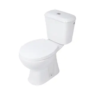 Differnz Toiletpot Duoblok Staand Achter Onder Onderuit Wit