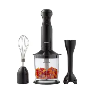 Tomado TSB3501B - Staafmixer Set - Hand Blender - Hakmolen - Garde - 350W - 2 Snelheden - Zwart