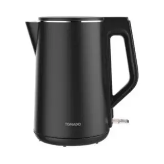 Tomado TWK1708B - Waterkoker - 1, 5 Liter - Dubbelwandig - 2200 Watt - Bpa Vrij - Matzwart