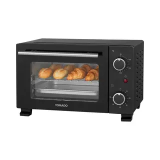Tomado TEO1001B - Vrijstaande Oven - Elektrische Oven - Hetelucht - 10 Liter - Timer Tot 60 Min - Zwart