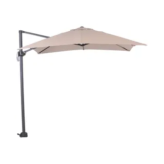Garden Impressions Hawaii Zweefparasol S 250x250 - Donker Grijs - Ecru