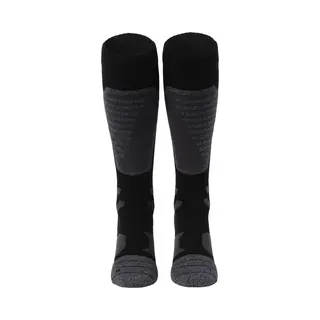 Nomad® Skisokken Pro Merinowol 1-Pack | Maat 39/42 Zwart | Skiën / Snowboarden / Wandelen | Goede Vochtafvoer | Extra Versteviging | Ski Sokken