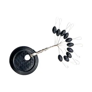 Albatros Oval Rubber Stopper 10 Stuks - Veelzijdige Lijnstoppers In Meerdere Maten Large