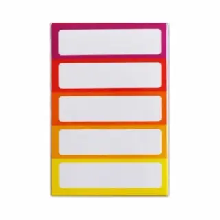 Soho Schooletiketten 70 X 21 Mm Papier 5 Vellen à 5 Stuks