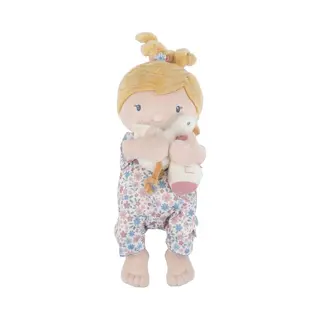 Little Dutch Stoffpuppe Babypuppe Julia - Puppenset - Magnetische Hände - Mit Magnetischer Flasche - Inklusive Strampler Und Kuscheltier Gans - Für