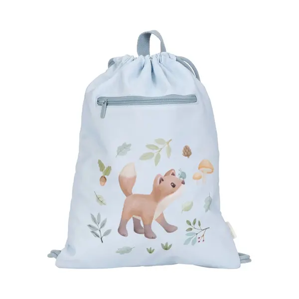 Little Dutch Turnbeutel Kinderturnbeutel Sportbeutel Für Kinder Fuchs Blau - Forest Friends thumbnail