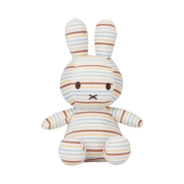 Nijntje By Little Dutch Knuffel All Over Vintage Sunny Stripes 25 Cm thumbnail