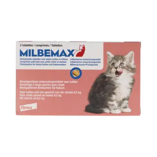 Milbemax Kleine Katten En Kittens | 2 Tabletten