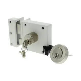Nemef Oplegslot 4154 - Veiligheidsoplegslot - Doornmaat 50 Mm - Wit