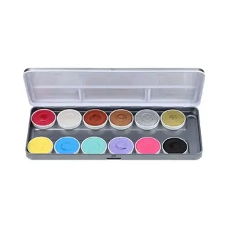 Superstar Schmink Face & Bodypalet - Shimmer & Pastel - 12 Kleuren