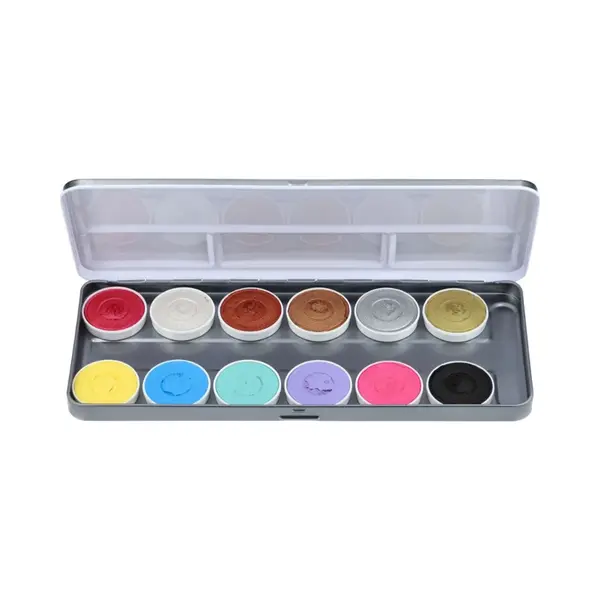 Superstar Schmink Face & Bodypalet - Shimmer & Pastel - 12 Kleuren thumbnail