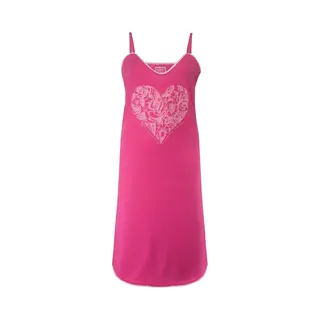 Tenderness Dames Nachthemd - Spaghetti Bandje - Roze - Maat M