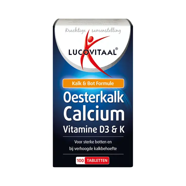 Gratis, Lucovitaal Oesterkalk Calcium Vitamine D3&K 100 Tabletten thumbnail