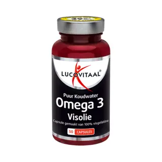 Lucovitaal - Koudwater Visolie Omega 3 Puur - 50 Capsules - Visolie - Voedingssupplement