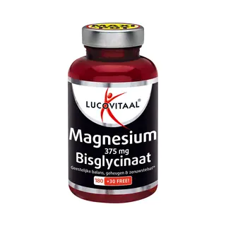 , Lucovitaal Magnesium 375mg Bisglycinaat 210 Tabletten