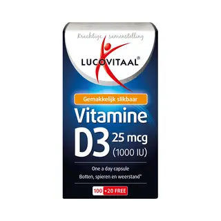 Lucovitaal Vitamine D3 25mcg - 120 Capsules