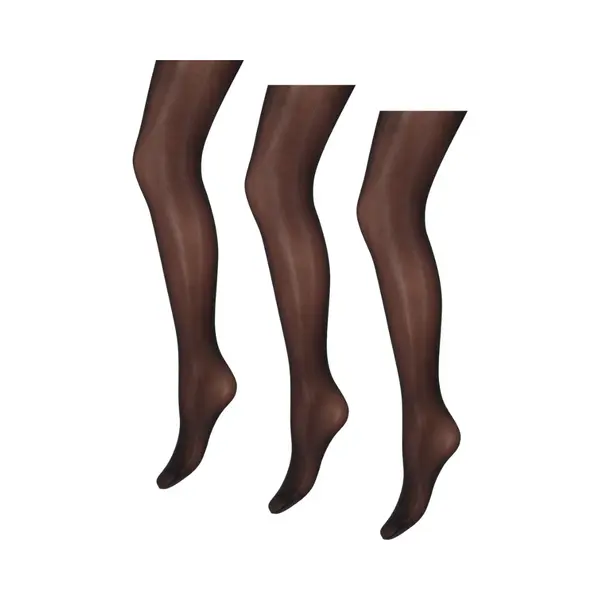 Marianne - Glanzende Dames Panty - 35 Denier - 3-Pack - Maat Xxl - Zwart thumbnail
