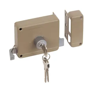 Yale Auflageschloss 634-50 Din Links Doormatte 50Mm Mit Festem Zylinder