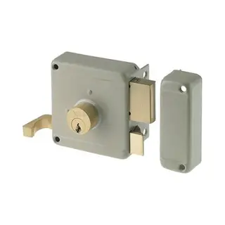 Yale 630 - Oplegslot Vaste Buitencilinder - Doornmaat 50 Mm - Grijs