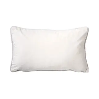 Dutch Decor Finn - Kussenhoes 30x50 Cm - Velvet - Lendekussen - Snow White - Wit - Met Rits - Zonder Binnenkussen