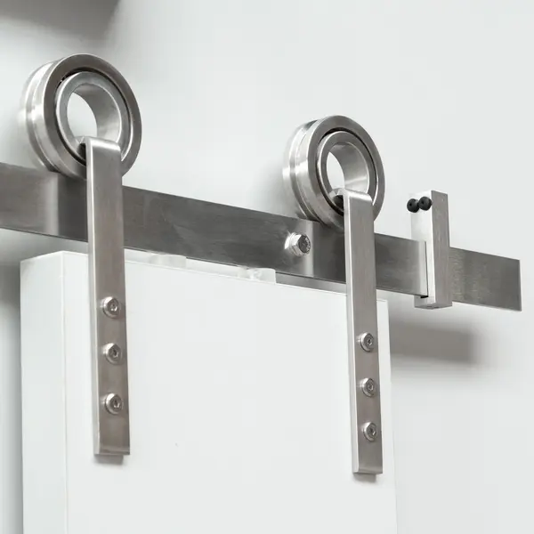Intersteel - Schiebetürsystem 200 Cm Modern Edelstahl Gebürstet thumbnail