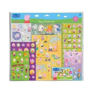 Totum Peppa Pig - Super Aufkleber-Set - Multicolor - Vinyl - Indoor - 10 Sticker