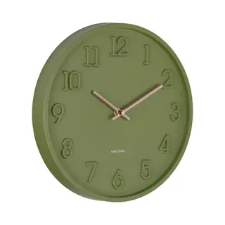 Karlsson KA6041GR wand- & tafelklok Kwartsklok Rond Groen