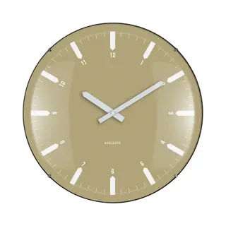 Karlsson Wandklok Realista Dome - Groen - 35x35x35cm - Wandklok Modern