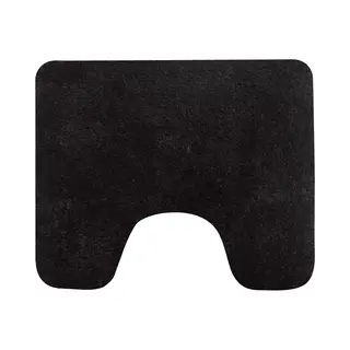 Dutch Hous, Badkleed, Toiletmat Zwart Caen 60x50