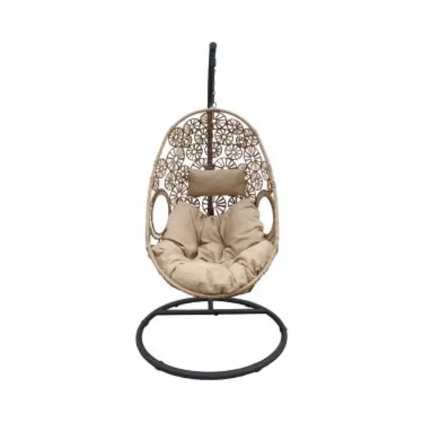 Lesliliving Outdoor Living - Hangstoel Flower Zand thumbnail