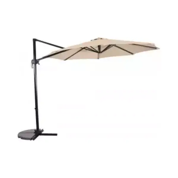 Lesliliving Zweefparasol Libra Ecru Ø300 Cm - Inclusief Kruisvoet thumbnail