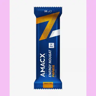 Amacx Energy Bar Nougat Fruit Bars - Healthy Snacks For Endurance Athletes - Energy Pack Of 12 - Fitness Bars With Glucose And Fructose - Power Bar