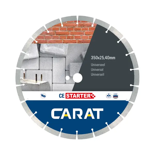 Carat CES3504200 Diamantzaagblad - 350 X 25, 40/20mm - Universeel thumbnail