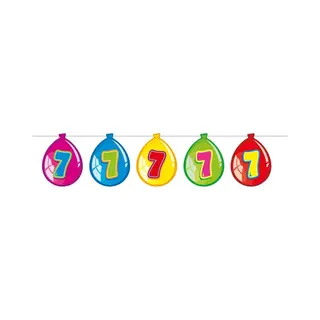 Folat Bunting Ballonnen Zeven Jaar 10mtr. (1 Pcs.)