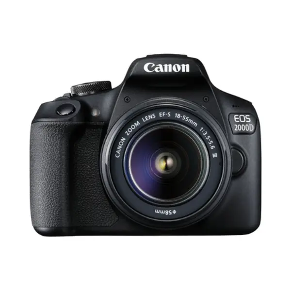 Canon Eos 2000D Bk 18-55 Is + SB130 +16GB EU26 Slr camerakit 24,1 Mp Cmos 6000 x 4000 Pixels Zwart thumbnail