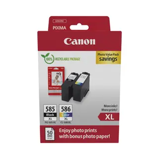 Canon Pg-585XL/Cl-586 Pvp ink cartridge 2 pc(s) Original High (Xl) Yield Black, Cyan, Magenta, Yellow
