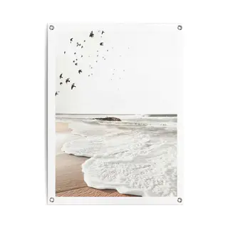 Tuinposter Rollende Golven - 80 X 60 - Canvas - Reinders