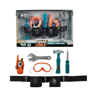 Toi-Toys Power Tools - Gereedschapsriem - 6dlg - Multi Kleuren