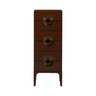 Woood Merge Ladekast 6 Lades - Hout - Bruin|Rood - 120x44x45 Cm