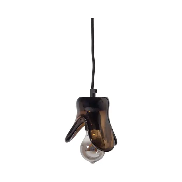 Woood Elle Hanglamp Klein - Glas - Bruin - 12x14x13 Cm thumbnail