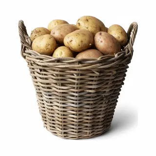 Vdl Aardappelmand - Opmaakartikelen - 40x30 Cm Antiek Grijs