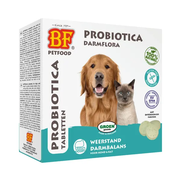 Bf Petfood Probiotica Darmflora Hond En Kat 100 Tabletten thumbnail