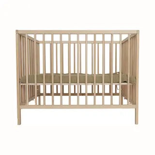 Prénatal Box Elja – In 3 Hoogtes Verstelbare Kinderbox – Stevige Baby Box – Ronde Spijlen - 100 X 75 Cm – Naturel