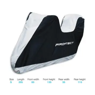 Pro-Tect Protect Motorhoes - Maat S - Met Topkoffer - Slijtvast - Lange Levensduur