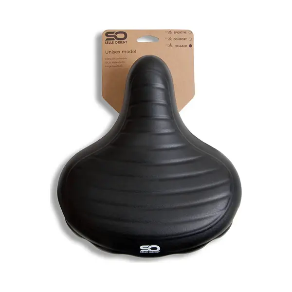 Zadel Selle Orient - Elastomeer Unisex 270 X 244 Mm - Zwart Fietszadel thumbnail