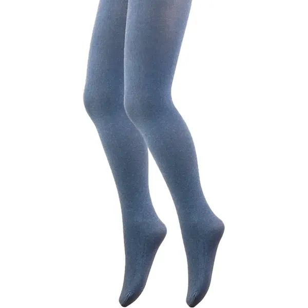 Meisjes Panty - 60 Den - Marine Melange - Maat 116/128 thumbnail
