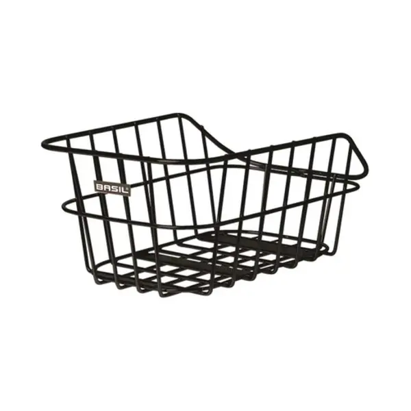 Basil Cento Rear Bicycle basket Aluminium Black thumbnail
